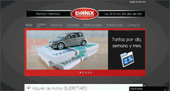 Desktop Screenshot of evanixrentacar.com
