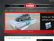 Tablet Screenshot of evanixrentacar.com